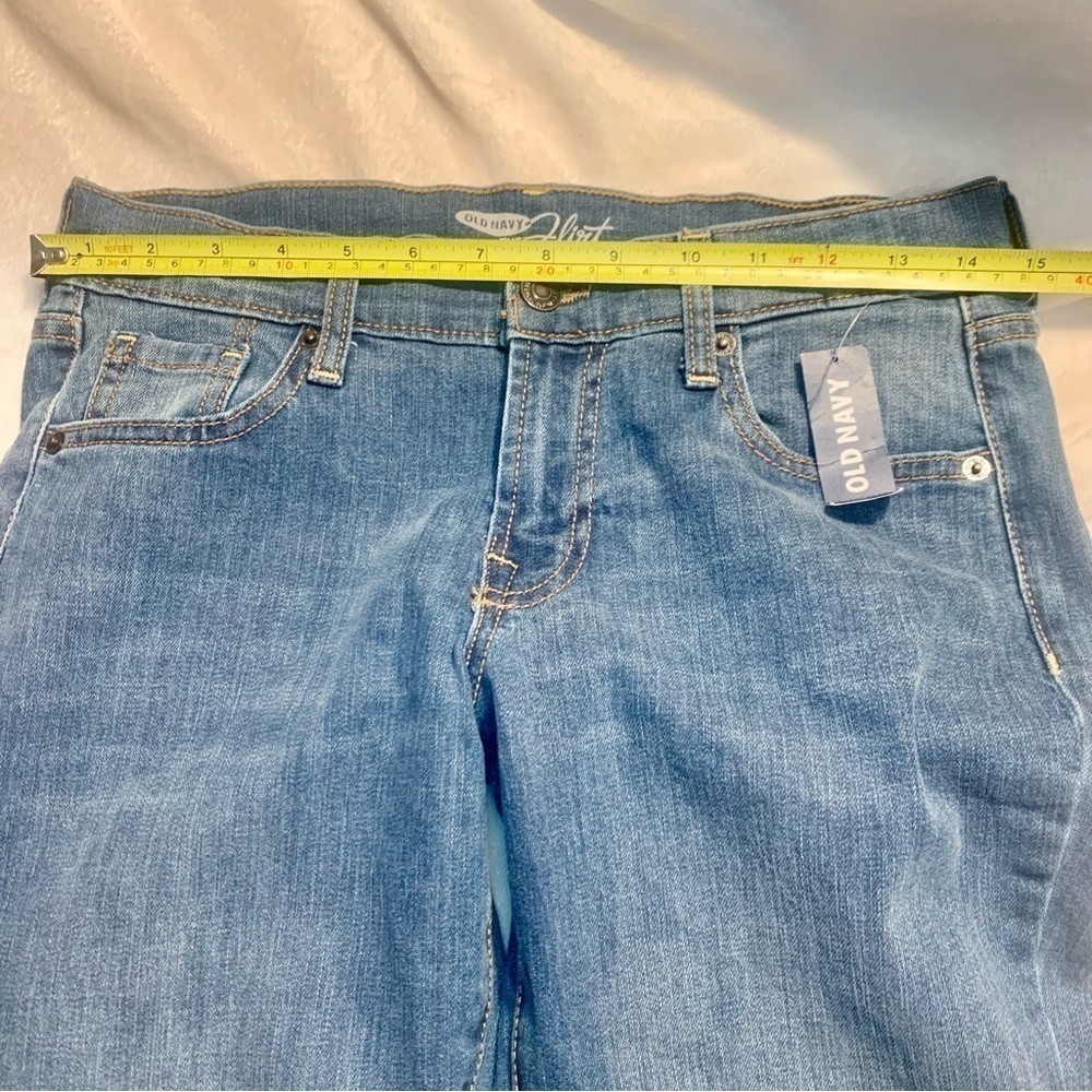 NWT Old Navy Jeans Size 4 The Flirt Blue Denim Cotton Spandex Bootcut Faded Wash - Picture 13 of 16